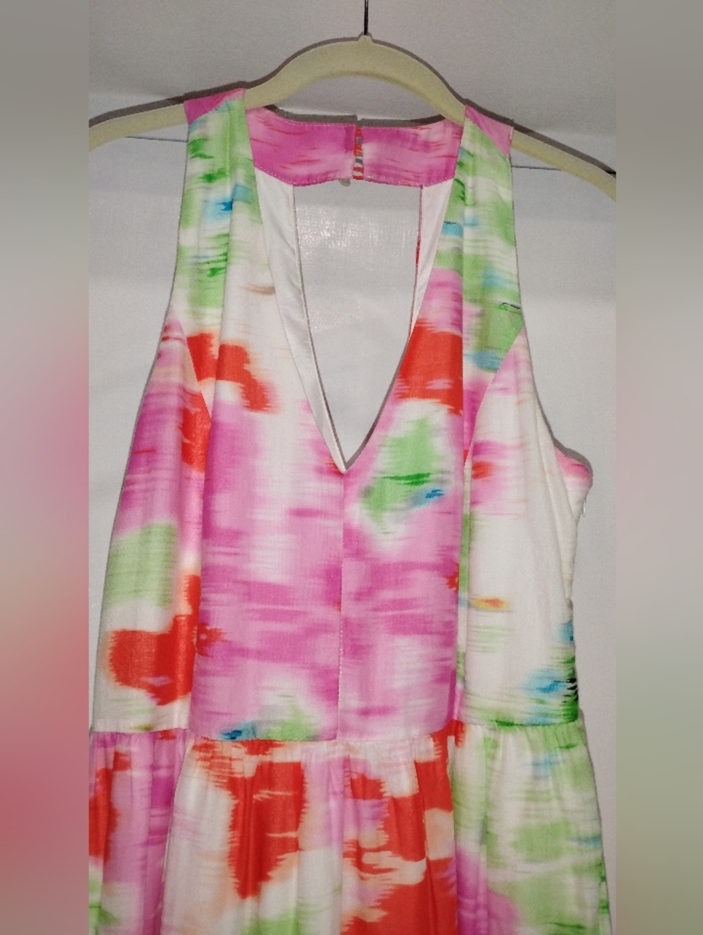 MM COUTURE SUMMER HALTER MAXI DRESS NWOT - Picture 2 of 6